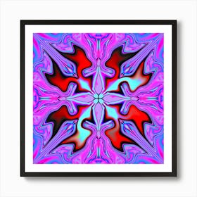 Psychedelic Flower Art Print