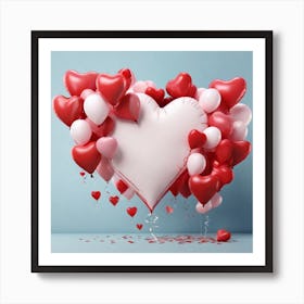 Heart Love Balloons 5 Art Print