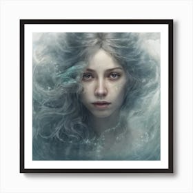 Woman In The Water 1 Art Print