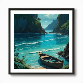 Boat On The Beach Art Print