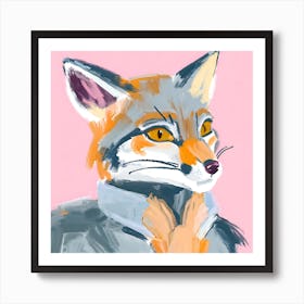 Gray Fox 04 Art Print