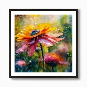 A Flower 8k Photography Resolution Concept Art Art Print