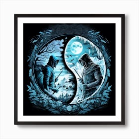 Yin Yang 2 Art Print