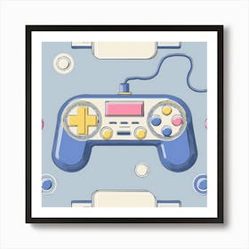 Video Game Controllers 1 Art Print