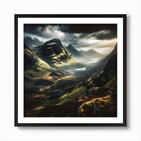 Mountains And Glens Art Print