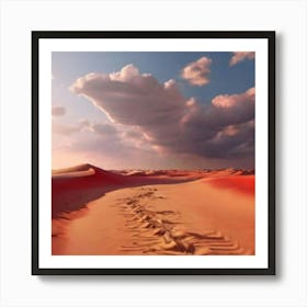 Desert Landscape - Desert Stock Videos & Royalty-Free Footage Art Print