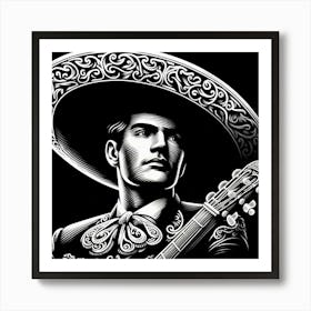 Mexican man Art Print