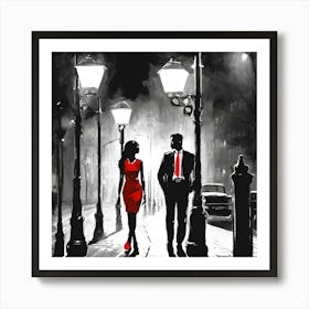 Night On The Town Art Print