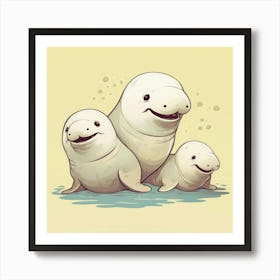 Walruses Art Print