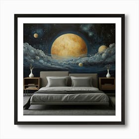 Planets Wall Mural Art Print