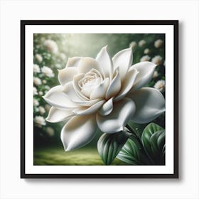 White Magnolia Art Print