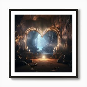 Heart-Shaped Cave 2 Art Print