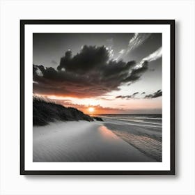 Sunset At The Beach 690 Art Print