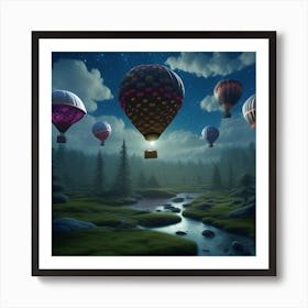 Hot Air Balloons 2 Art Print