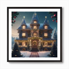 Christmas House 64 Art Print