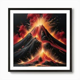 Lava Eruption 1 Art Print