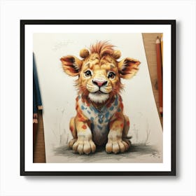 Lion Cub 1 Art Print