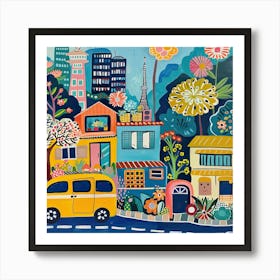 Kids Travel Illustration Tokyo 2 Art Print