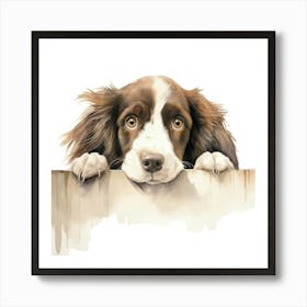 Spaniel English Sprint 2 Art Print