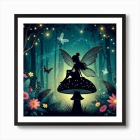 Fairy In The Forest 2 Art Print