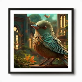 Fairytale Bird 2 Art Print