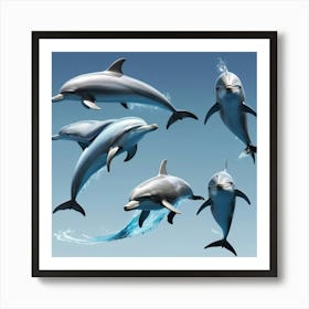 Dolphins 1 Art Print