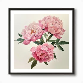 Pink Peonies 7 Art Print