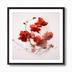 Red Flowers Art Print