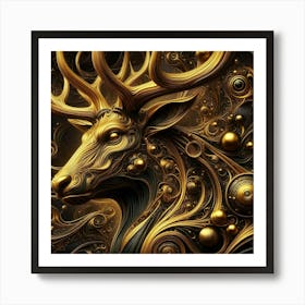 Deer Head 1 Art Print