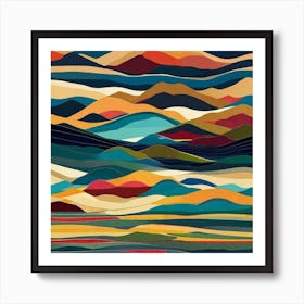 Abstract Landscape Painting Art Print