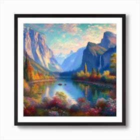 Valley in the Fall Art Print