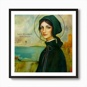 St Elizabeth Ann Seton American Christian Catholic Saint Art Print