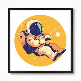 Astronaut In Space 13 Art Print