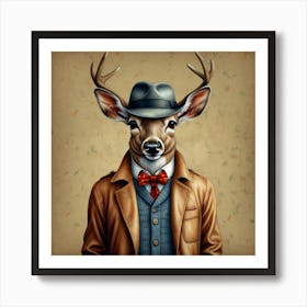 Deer Portrait 5 Art Print