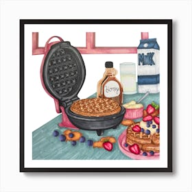 Waffles Art Print