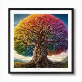 Rainbow Tree 1 Art Print