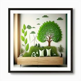 Green Wall Art Art Print