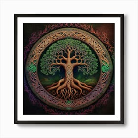 Celtic Tree Of Life Art Print