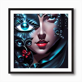 Pseudo Eye Of The Wolf 1 Art Print