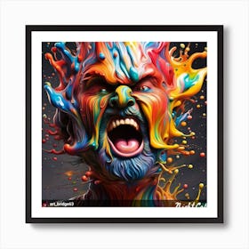 Splatter Art Art Print