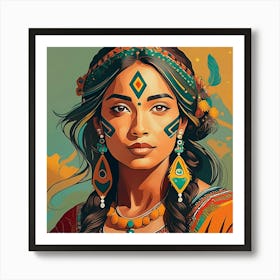 Firefly Create A Modern Art Of A Lady With Unique Expressions 28265 Art Print