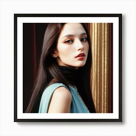 Modern looking Mona Lisa Art Print