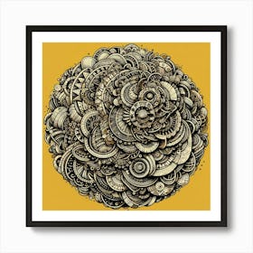 Abstract Doodle Art1 Art Print