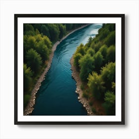 Unique Design Art Of River 1 Art Print