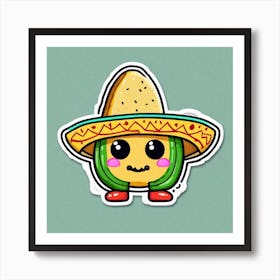 Mexican Sticker 3 Art Print