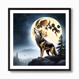 Howling Wolf 7 Art Print