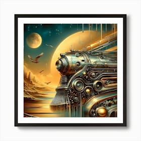 Steam Train Art Print