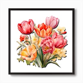 Elegant Tulip Art Print