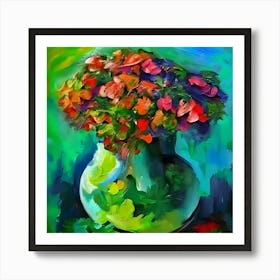 Flowers In A Vase 13 Art Print