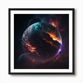 Space Planet Art Print